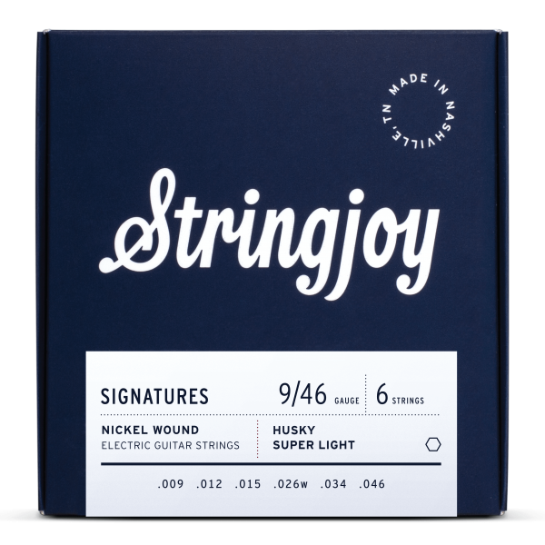Stringjoy Signatures | Husky Super Light Gauge (9-46) Nickel Wound Electric Guitar Strings