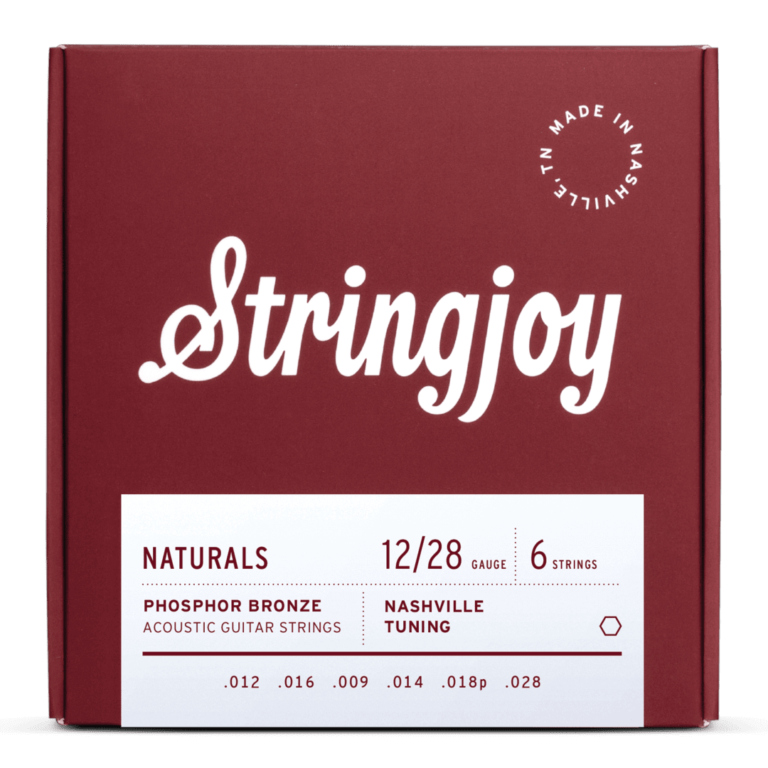Stringjoy Naturals | Nashville Tuning (12-28) Phosphor Bronze Acoustic Guitar Strings