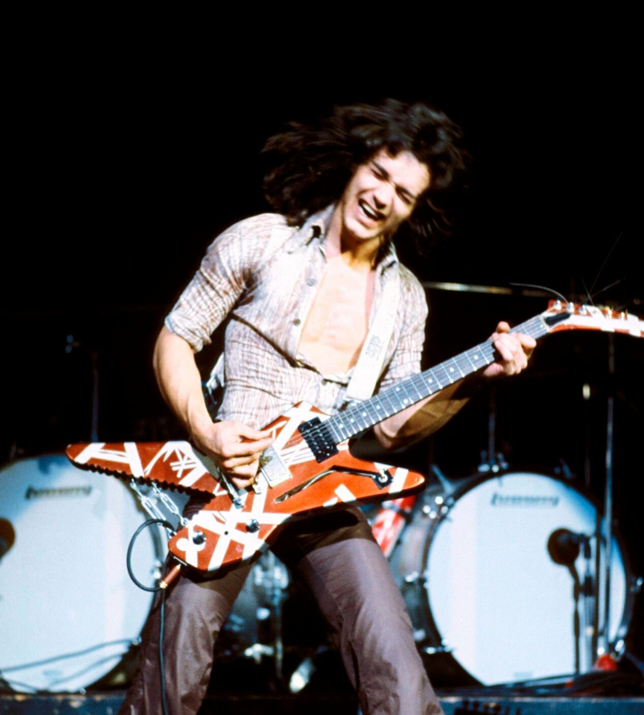Eddie Van Halen with his Ibanez Destroyer