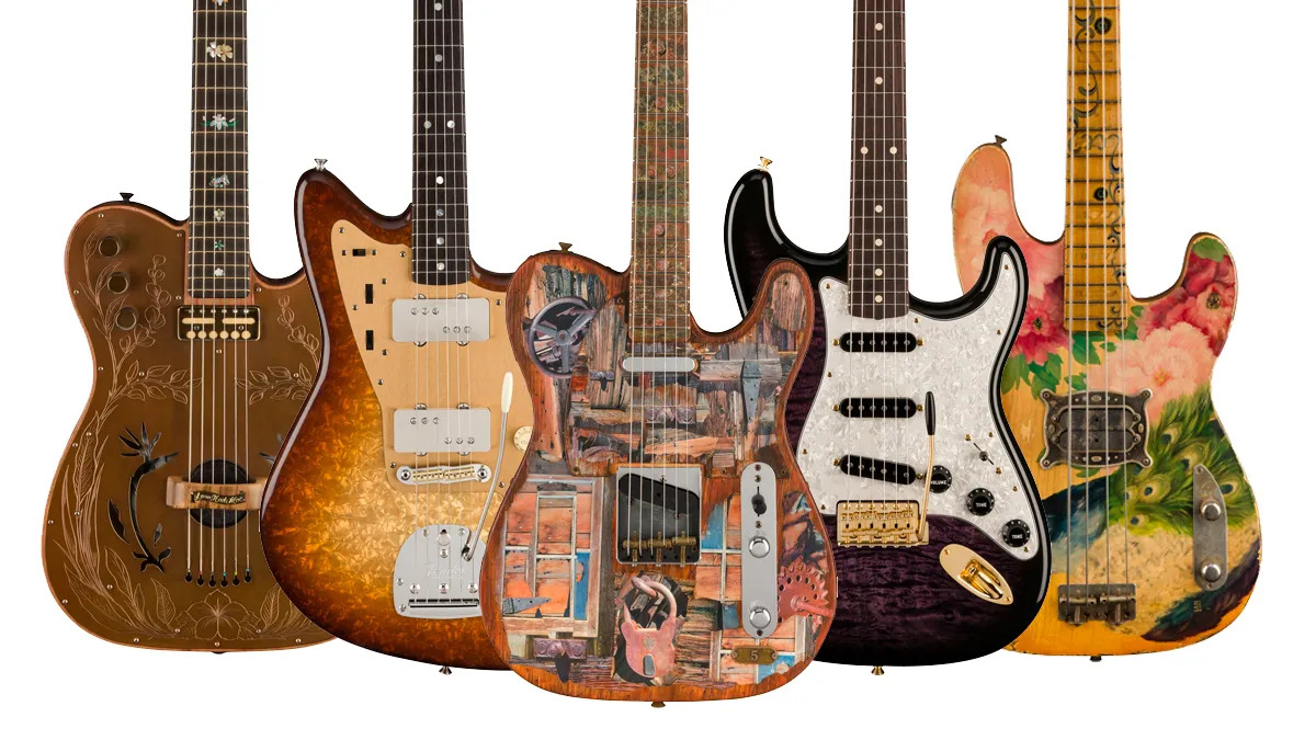 Various Fender Custom Shop instruments, Telecasters, Jazzmasters, Stratocasters & Jazz Basses